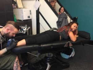 Getting a Rockit Tattoo with the Dollies